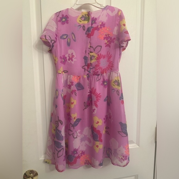 GIRLS FLORAL DRESS NWT SIZE 8 CRAZY 8 purple Easter 2025 flowers lavender - Picture 8 of 8